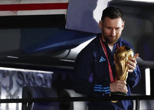 Argentina team arrives to Buenos Aires after winning the World Cup