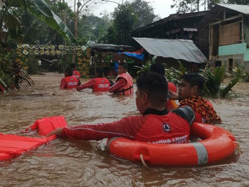 Rescue operation during flood