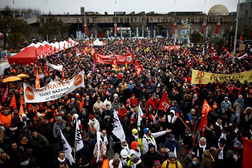 Nationwide strike in France against pension reform