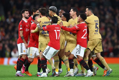 Europa League - Play-Off Second Leg - Manchester United v FC Barcelona