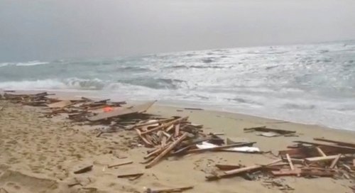 Bodies washed onto shore in a suspected migrant shipwreck, in Cutro