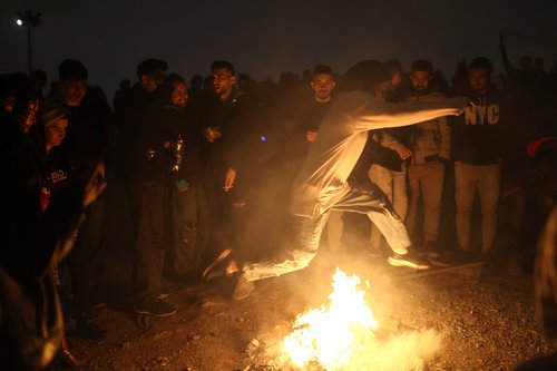 Wednesday Fire celebrations in Tehran