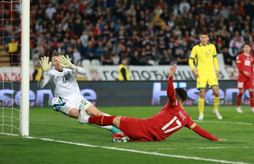 UEFA Euro 2024 Qualifiers - Group G - Serbia v Lithuania