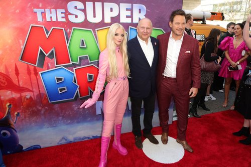 Premiere of "The Super Mario Bros.", in Los Angeles