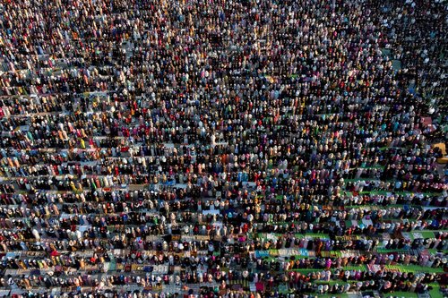 Albanian Muslims celebrate Eid al-Fitr