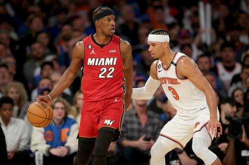 NBA: Playoffs-Miami Heat at New York Knicks