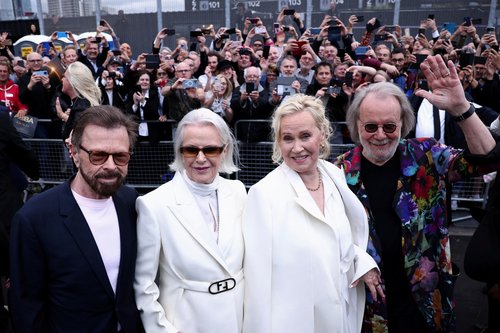 FILE PHOTO: Opening performance of the "ABBA Voyage" concert in London