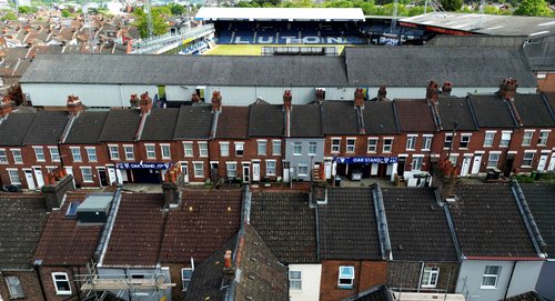 A view of Luton Town's Oak Stand at their Kenilworth Road stadium