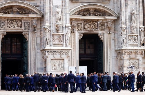 Funeral of former Italian Prime Minister Silvio Berlusconi at the Duomo Cathedral, in Milan