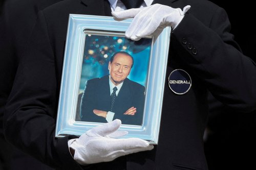 FILE PHOTO: Funeral of former Italian Prime Minister Silvio Berlusconi at the Duomo Cathedral, in Milan