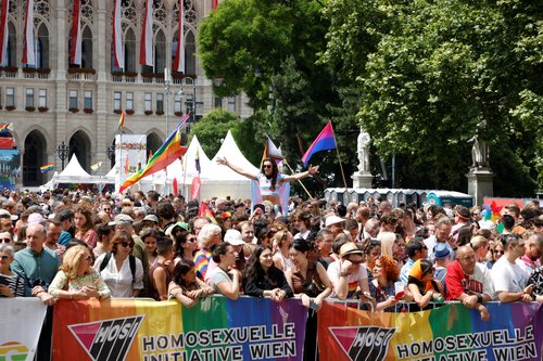 Annual Pride parade in Vienna