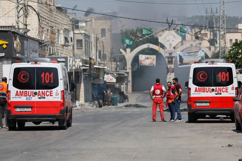 Israeli forces strike West Bank city