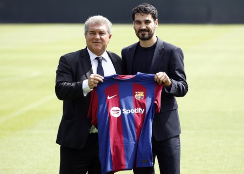FC Barcelona unveil Ilkay Gundogan