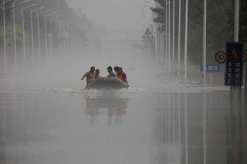 FILE PHOTO: FILE PHOTO: Flooding in Zhuozhou, Hebei province