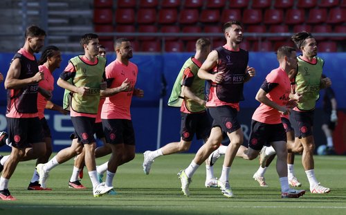 UEFA Super Cup - Manchester City Training