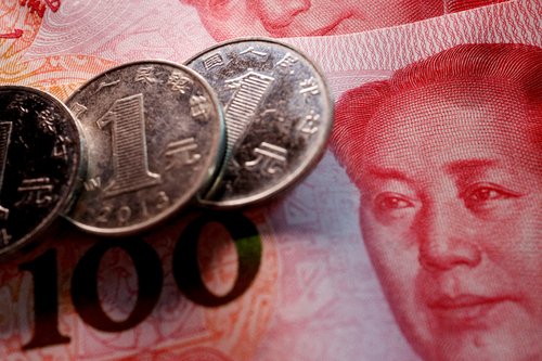 FILE PHOTO: Illustration picture of Chinese yuan
