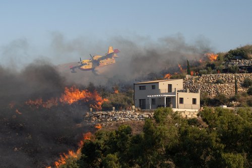 Wildfires in Trapani Sicily
