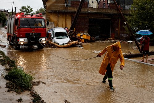 Impact of storm "Daniel", in the city of Volos