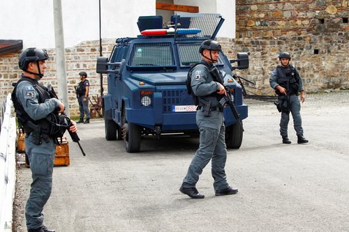 Aftermath of shooting incident in Kosovo