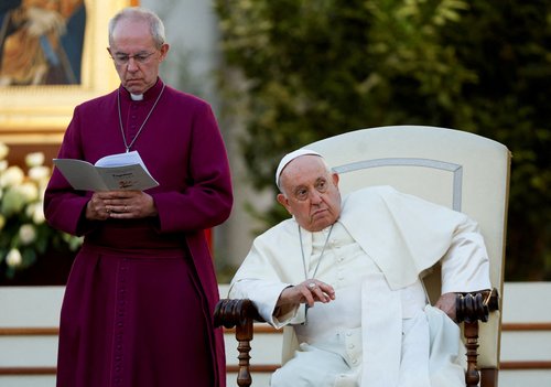 Prayer vigil in Saint Peter's square at the Vatican