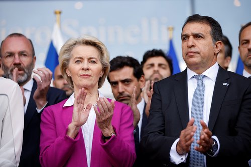 A solemn moment to remember the people killed in Israel at the European Parliament