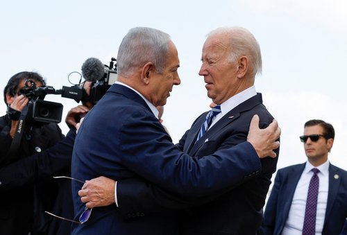 U.S. President Biden visits Israel amid the ongoing conflict between Israel and Hamas