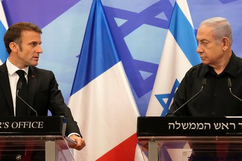 France's Macron visits Jerusalem amid Israel-Palestinian conflict