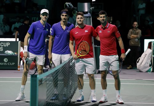 Davis Cup Finals - Semi Final - Serbia v Italy