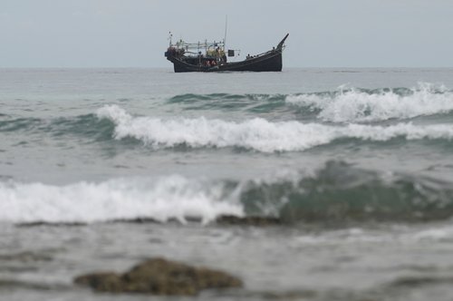 Rohingya Muslims arrive in Sabang, Aceh province