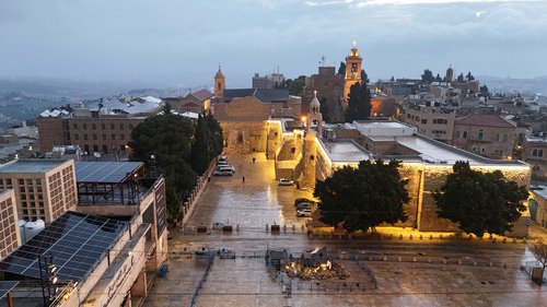 A general view of the Church of the Nativity in Bethlehem