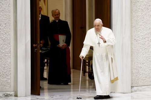 Pope Francis holds a weekly audience at the Vatican