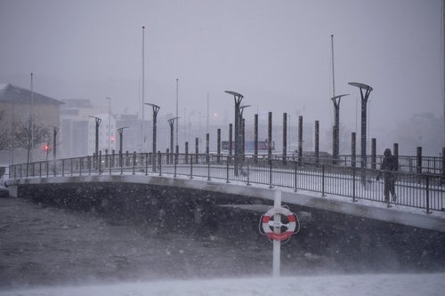 Snowfall in Denmark