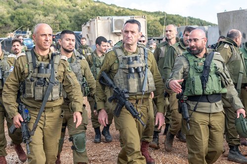 Israeli military Chief of General Staff Herzi Halevi visits northern Israel