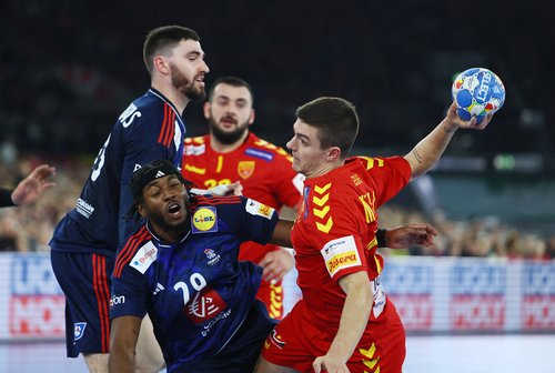 EHF 2024 Men's European Handball Championship - Preliminary Round - Group A - France v North Macedonia