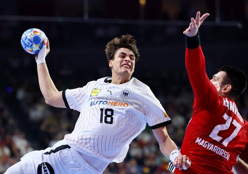 EHF 2024 Men's European Handball Championship - Main Round - Germany v Hungary