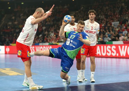 EHF 2024 Men's European Handball Championship - Main Round - Slovenia v Denmark