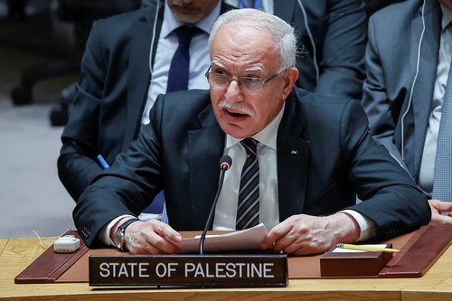 Meeting of the United Nations Security Council on the crisis in the Gaza Strip at U.N. headquarters in New York