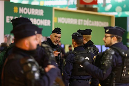 People visit the International Agriculture Fair at Porte de Versailles exhibition centre, in Paris