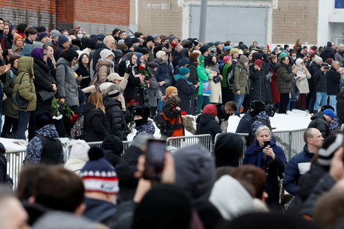 Funeral of Russian opposition leader Alexei Navalny