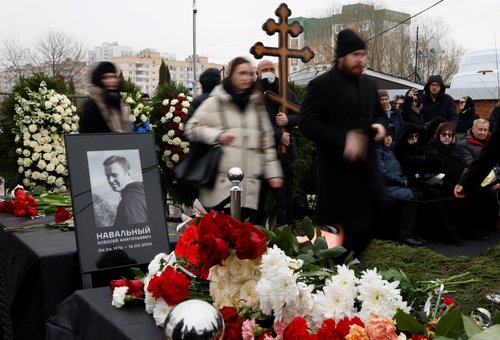 Funeral of Russian opposition leader Alexei Navalny