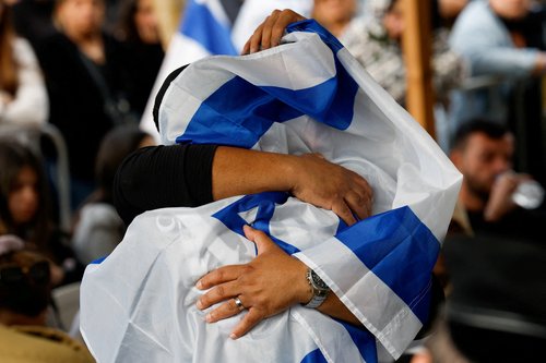 Funeral of Israeli soldier Sergeant Afik Tery, in Rehovot