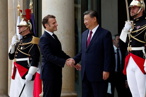 French President Macron and EU Commission President meet China's President Xi in Paris