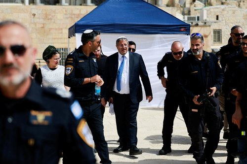 Jewish holiday of Passover at the Western Wall in Jerusalem's Old City
