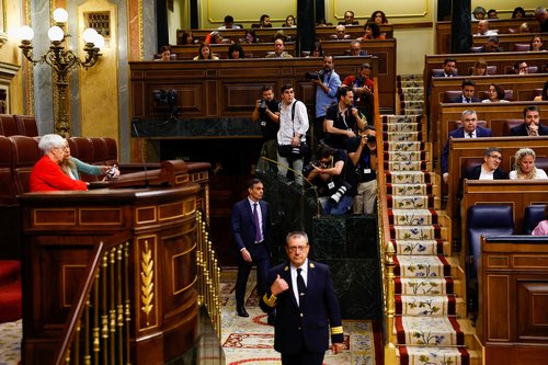 Parliamentary session to approve a bill granting amnesty to those involved in Catalonia's failed independence bid in 2017, in Madrid