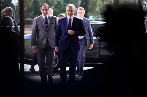 Meeting of NATO foreign ministers at the Czernin Palace in Prague