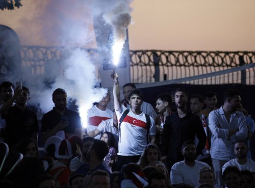 Euro 2024 - Turkey fans watch Turkey v Georgia