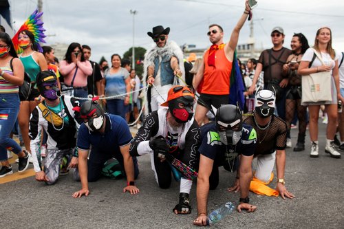 FILE PHOTO: Participants attend the LGBTQ+ Pride Parade in Guatemala City