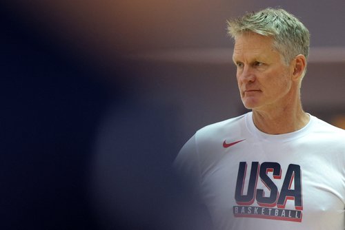 Paris 2024 Olympics - The United States Basketball team practice in the United Arab Emirates ahead of the Olympics