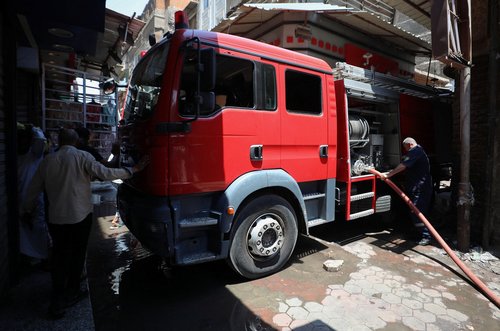 Aftermath of fire in Cairo