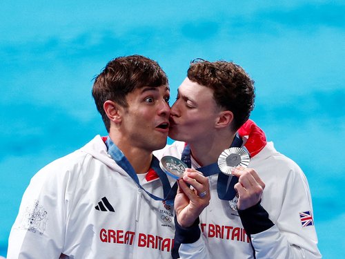 Diving - Men's Synchronised 10m Platform Victory Ceremony
